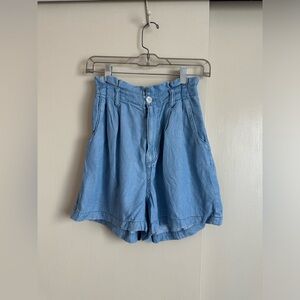 New Zara Blue Denim Shorts